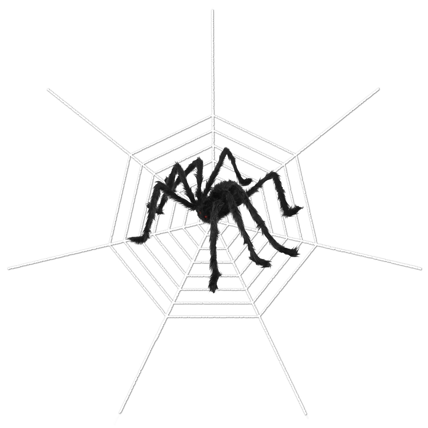 poseable tarantula spider with 126 inch mega spider-web USA