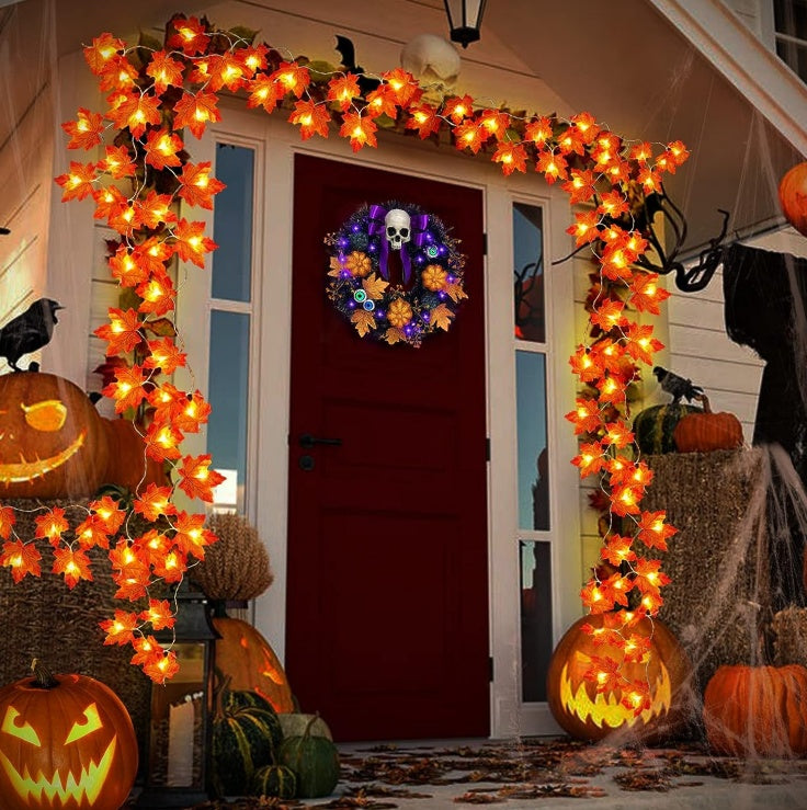 Battery Operated LED Garland for Halloween Room USA
