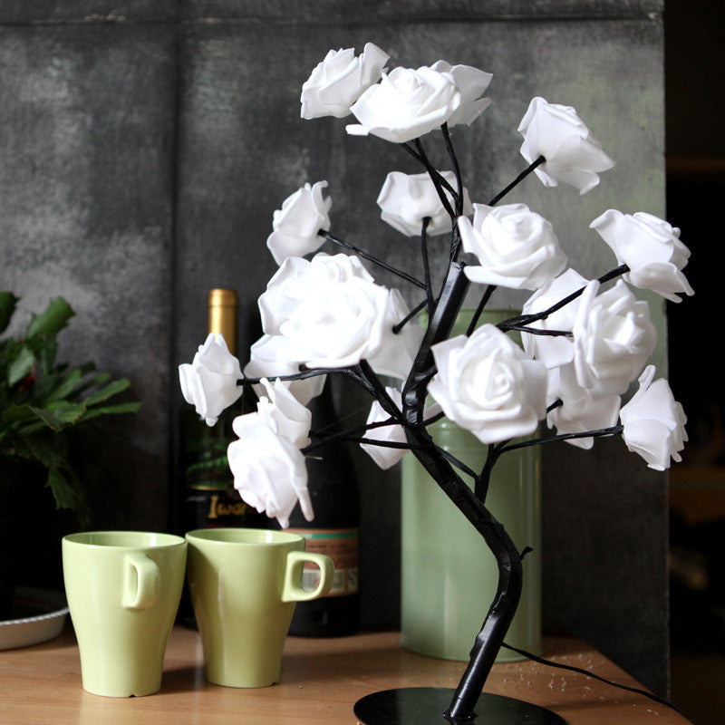 Rose Flower LED Lamp – Romantic Home Decor Night Light

