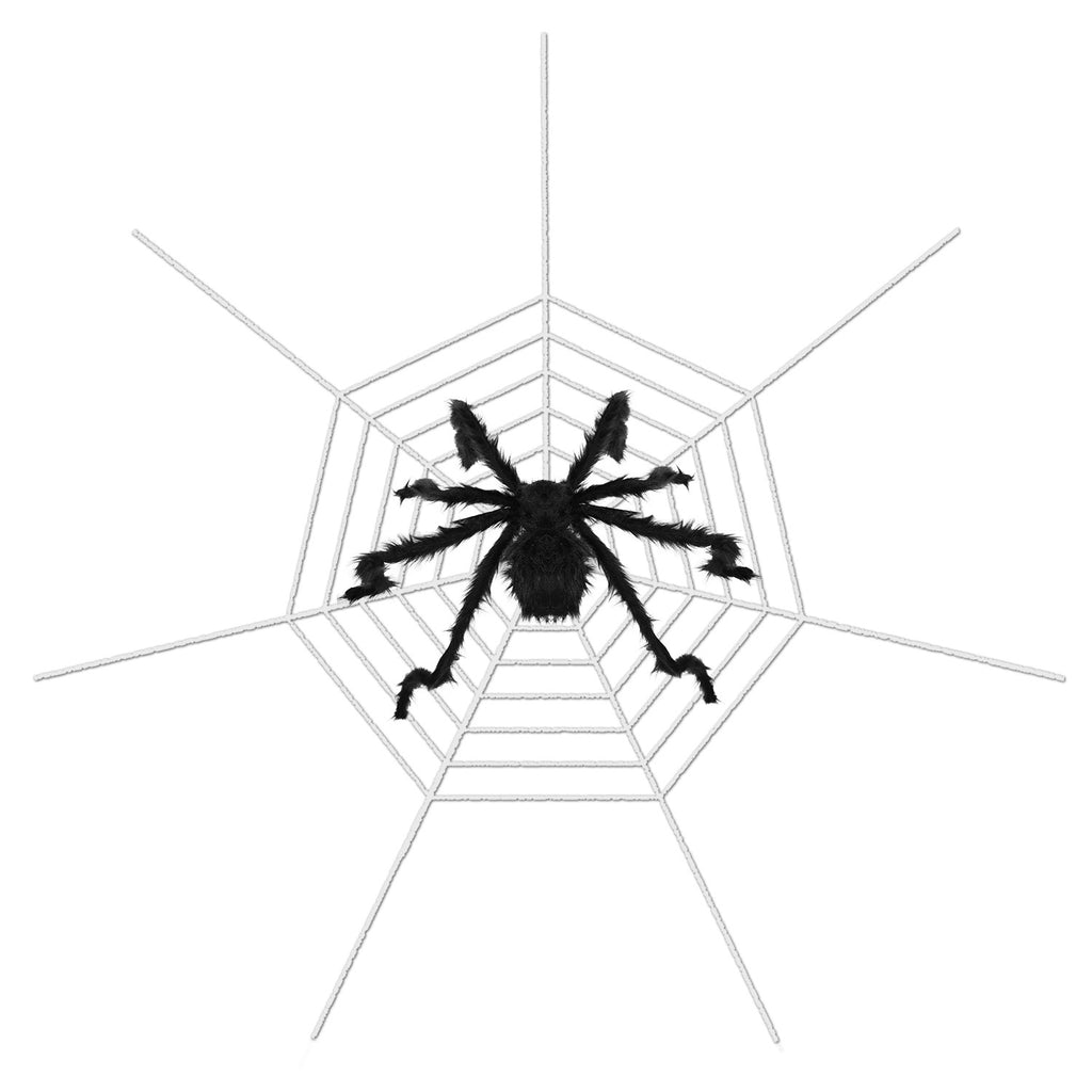 poseable tarantula spider with 126 inch mega spider-web USA