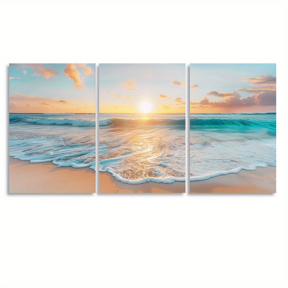 "Seahorse watercolor canvas wall art for USA homes"