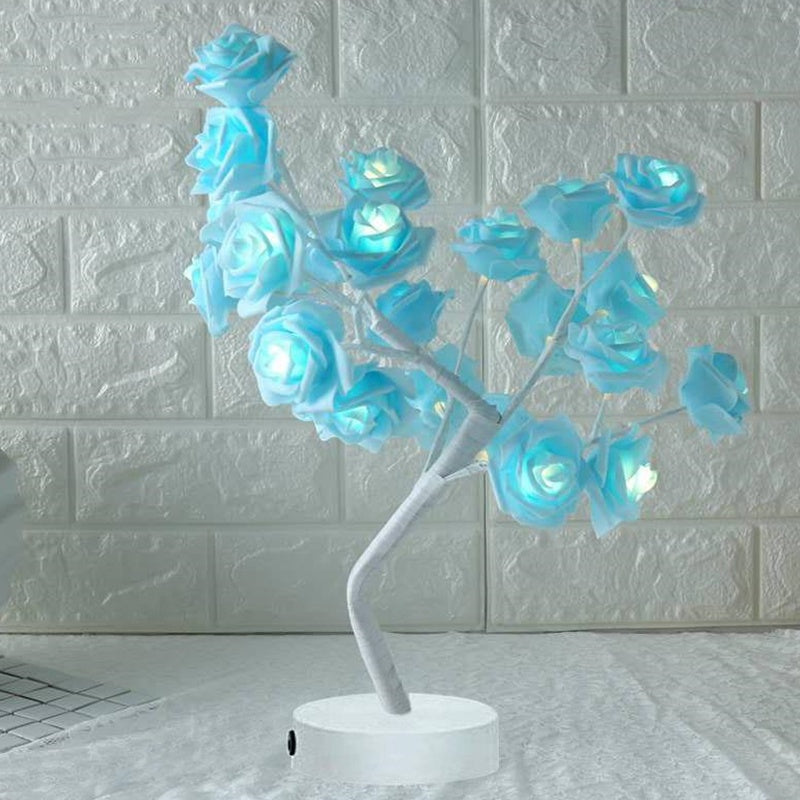 Rose Flower LED Lamp – Romantic Home Decor Night Light

