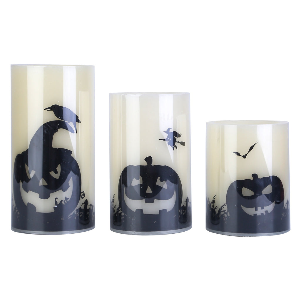 Safe flameless Halloween party décor candles USA