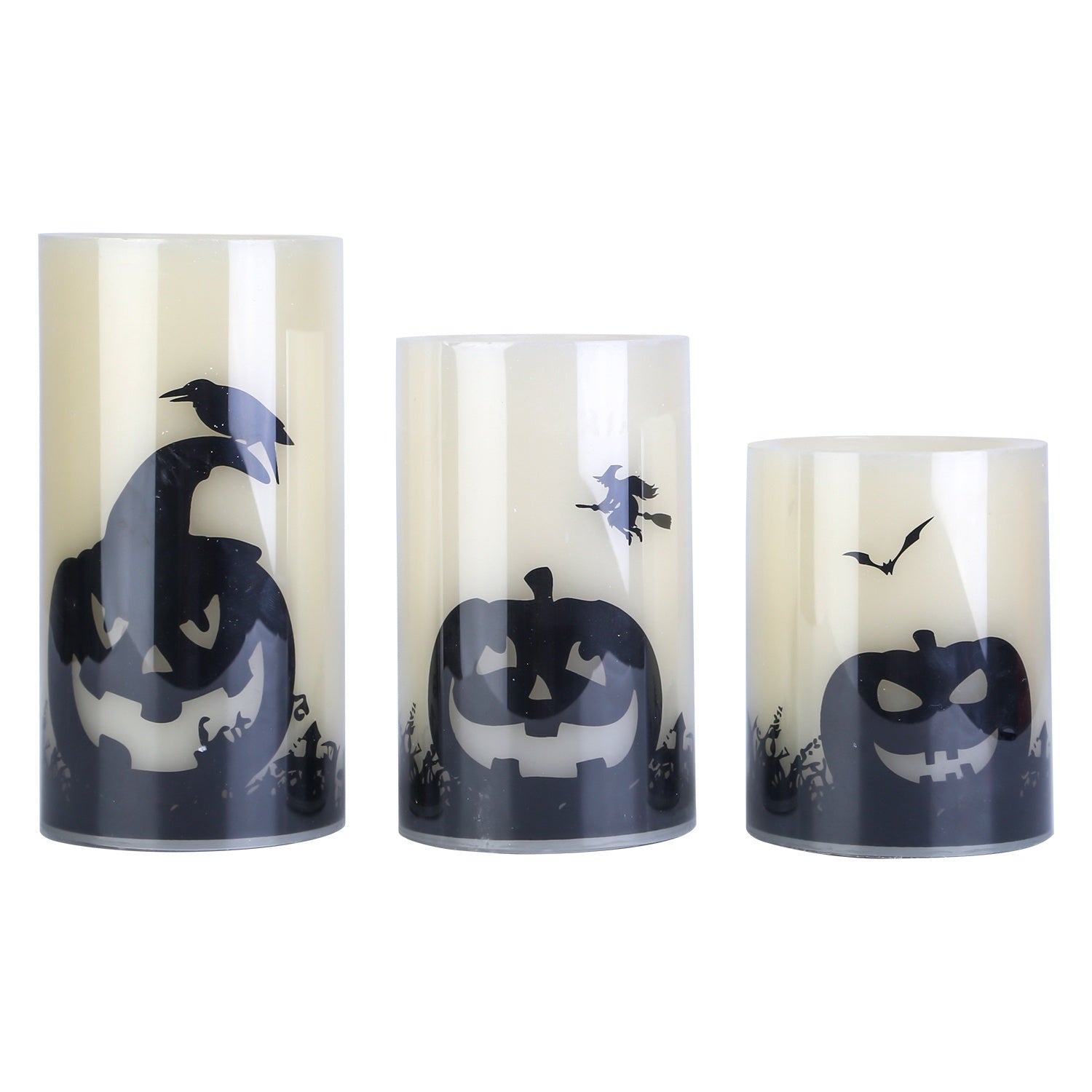 Safe flameless Halloween party décor candles USA