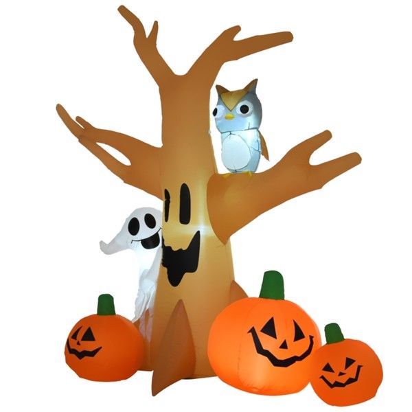 Animated Halloween Spooky Prop close up with lights