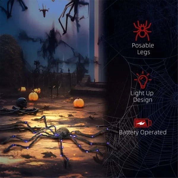 LED spider Halloween decoration with fast USA shipping