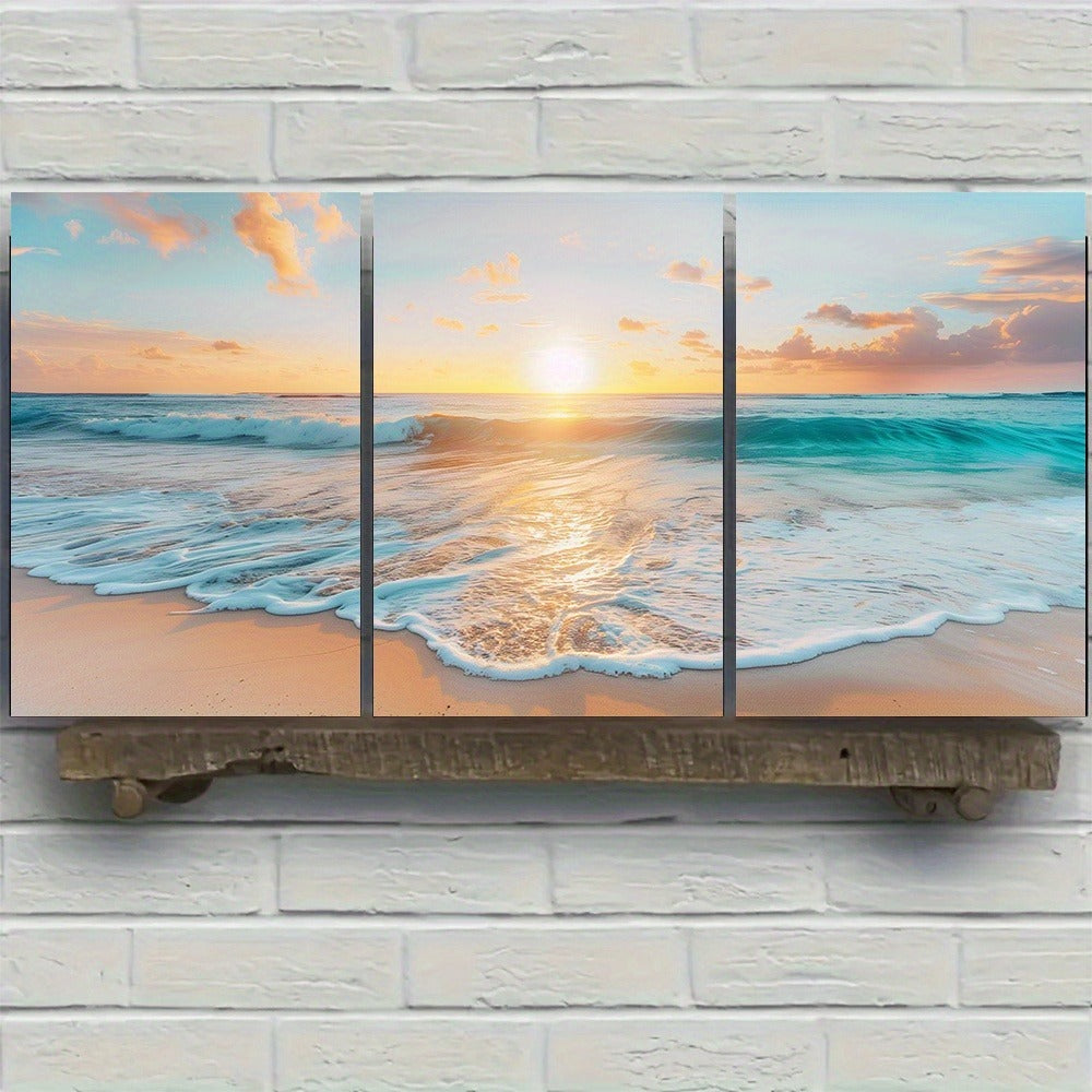 "Seahorse watercolor canvas wall art for USA homes"