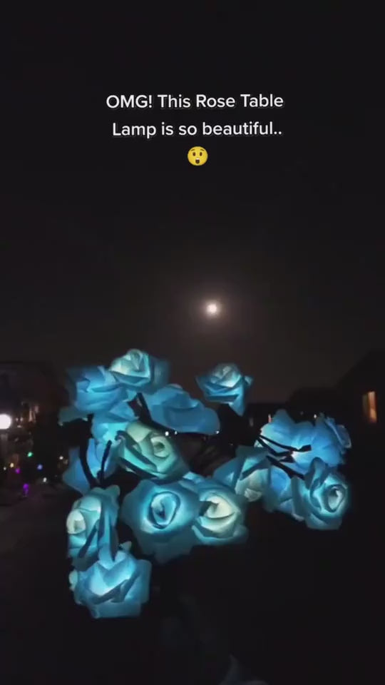 Rose Flower LED Lamp – Romantic Home Decor Night Light


